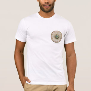 T-shirt [63.3] Mantra Mandala de "OM" tibétain rond