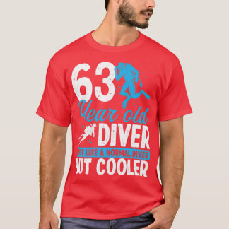 T-shirt 63 Année Plongée Plongée Plongée Snorkel 63 Annive