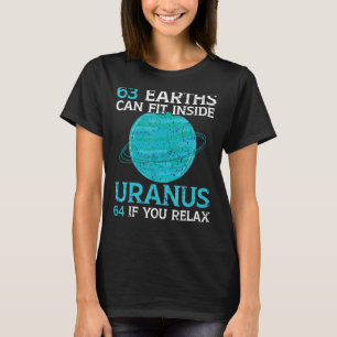 T-shirt 63 Terres Peuvent S'Adapter À Uranus 64 Si Vous Vo