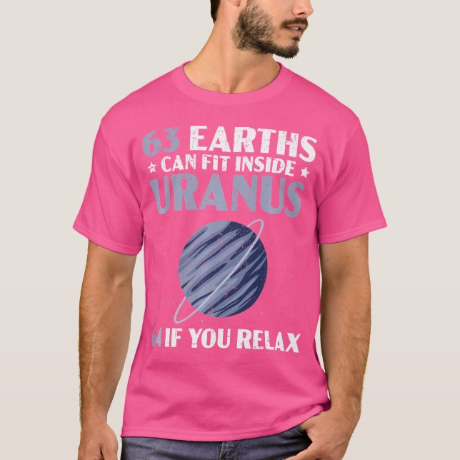 T-shirt 63 Terres Peuvent S'Adapter À Uranus 64 Si Vous Vo (Devant)