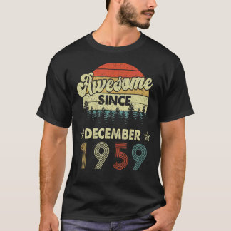 T-shirt 63e anniversaire extraordinaire depuis décembre 19