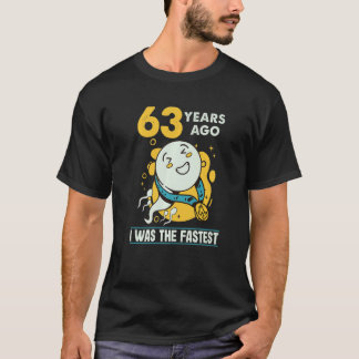 T-shirt 63e Anniversaire Hommes Humour Il Y A 63 Ans J'Éta