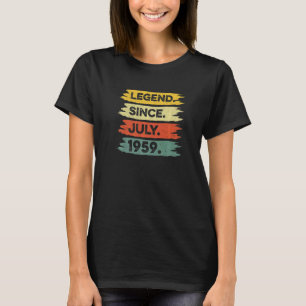 T-shirt 63e anniversaire Retro Légende Vintage depuis juil