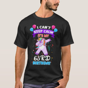 T-shirt 63e Anniversaire Unicorne Pour 63 Ans Femmes À