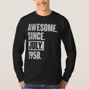 T-shirt 64 Ans 64ème Anniversaire Awesome depuis Juillet 1
