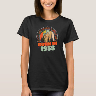 T-shirt 64 Ans Randonnée Sloth Né en 1958 64e anniversaire