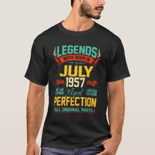 T-shirt 64 ans Vintage juillet 1958 64e anniversaire 1