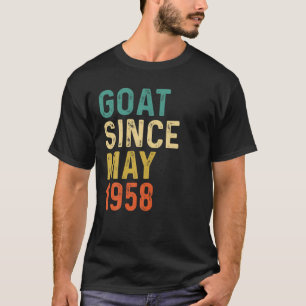 T-shirt 64E Anniversaire 64 Ans Chèvre Depuis Mai 1958