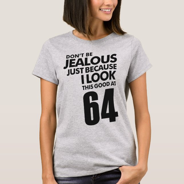 T-shirt 64e anniversaire Cadeaux (Devant)
