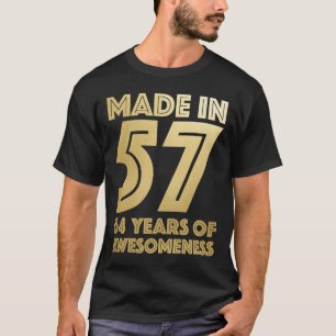 T-shirt 64e anniversaire Homme âge femme 64 ans grand-père