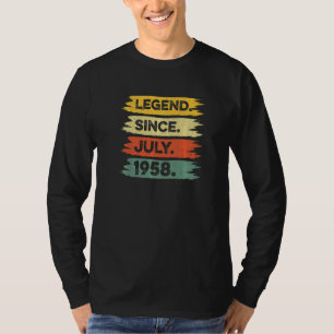 T-shirt 64e anniversaire Retro Légende Vintage depuis juil