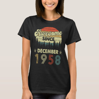 T-shirt 64e anniversaire stupéfiant depuis décembre 1958 6