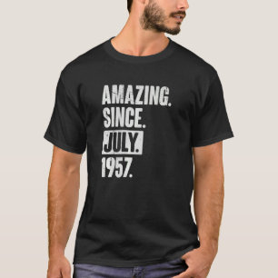T-shirt 65 ans 65e anniversaire Extraordinaire depuis juil