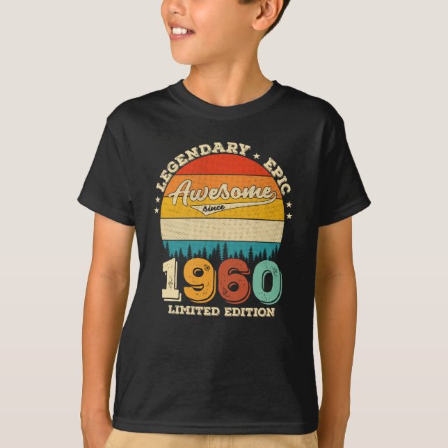 T-shirt 65 ans Anniversaire 1960 merveilleux 65e anniversa (Devant)