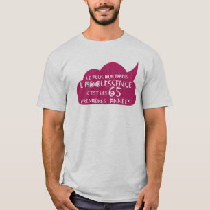 T-shirt 65 ans anniversaire adolescence premiere annee bul