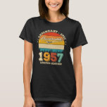 T-shirt 65 ans Awesome depuis 1957 65e anniversaire Cadeau<br><div class="desc">Design Anniversaire Pour toute personne qui a de l'horoscope dire difficile & têtu Mais tout à fait digne.Portez-le avec fierté au travail, gym scolaire parfait pour s'accoupler avec des shorts, des leggings ou des jeans pour un look décontracté et tendance</div>