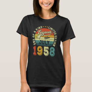 T-shirt 65 Ans Awesome Depuis Juillet 1958 65e Anniversair