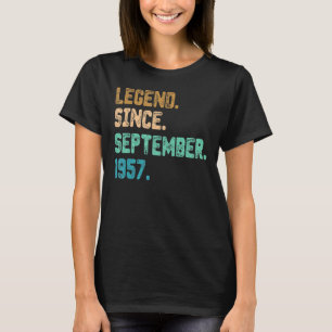 T-shirt 65 ans de légende depuis septembre 1957 65e naissa