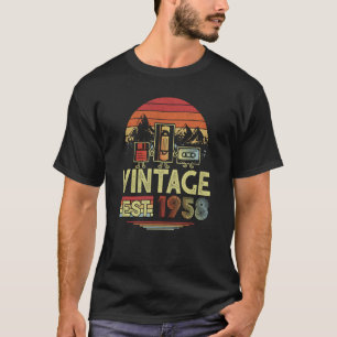 T-shirt 65 ans Fabriqué en 1958 Vintage 65e anniversaire R