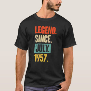 T-shirt 65 Ans Légende depuis juillet 1957 65e Anniversair