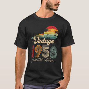 T-shirt 65 ans Vintage 1958 65e anniversaire