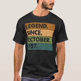 T-shirt 65 Years Old Legend Since October 1957