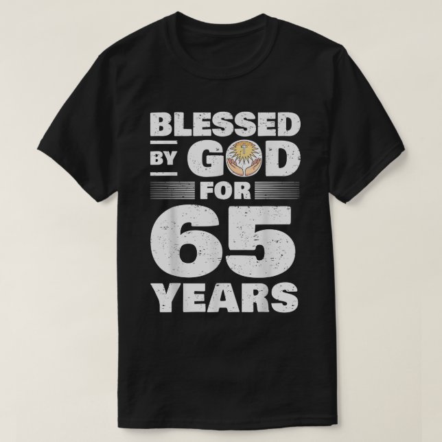 T-shirt 65e anniversaire  (Design devant)