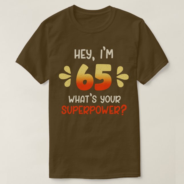 T-shirt 65e anniversaire 3 (Design devant)