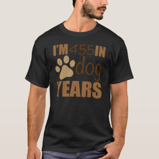 T-shirt 65e anniversaire année de chien
