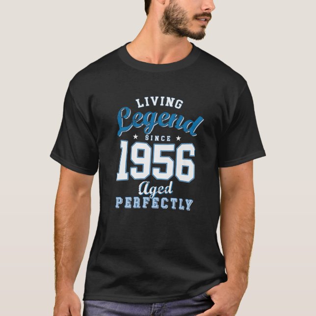 T-shirt 65E Anniversaire Légende Du Cadeau Vivant Née En 1 (Devant)