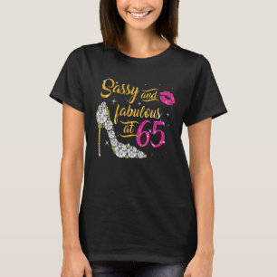 T-shirt 65e anniversaire Sassy et fabuleux à 65 ans hi