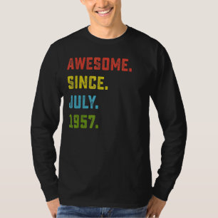 T-shirt 65e anniversaire stupéfiant depuis juillet 1957 65
