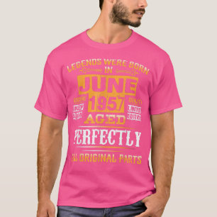 T-shirt 65e Birthday Venin For Legends Born June 1957 65