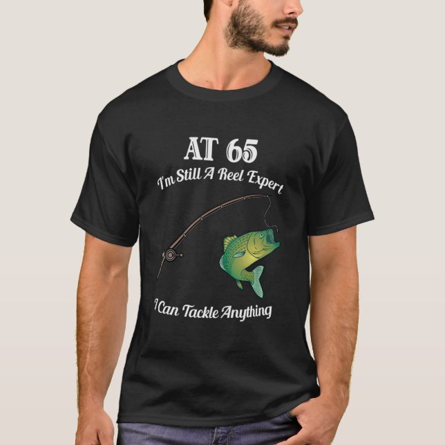 T-shirt 65Th 65-Year-Old Fisher Fishing (Devant)