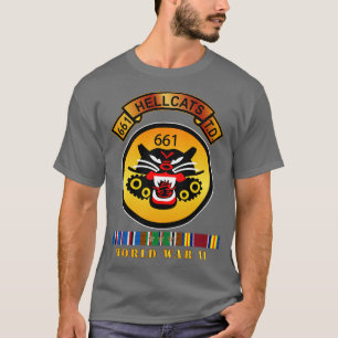 T-shirt 661e Détroyer réservoir Bn w Scroll EUR SVC 2ÈME G