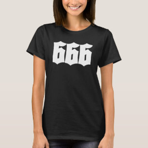 T-shirt 666 Six Six Occult Dark Art Grunge Goth Gothique