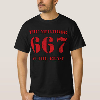 T-shirt 667 Le Voisin De La Bête (rouge vintage)