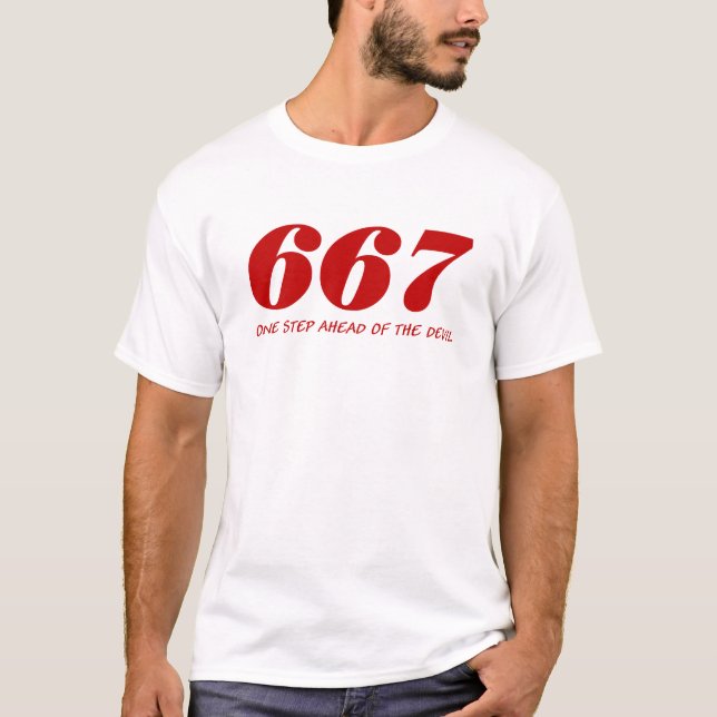 T-shirt 667-One Step Ahead Of The Devil (Devant)