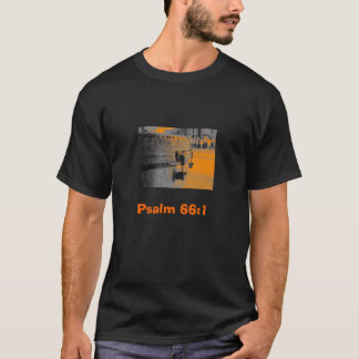 T-shirt 66:1 de psaume de culte de tambour