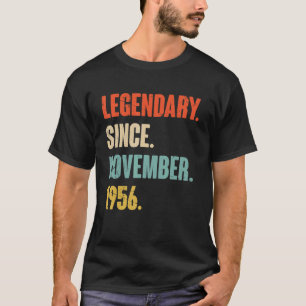 T-shirt 66 ans 66e anniversaire Légendaire depuis novembre