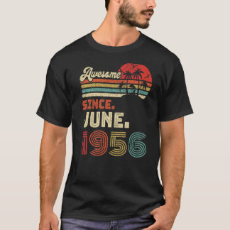 T-shirt 66 Ans Awesome depuis Juin 1956 66e Anniversaire