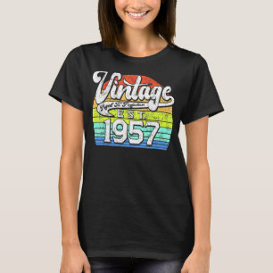 T-shirt 66 ans Vintage 1957 66e anniversaire