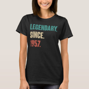 T-shirt 66 Ans Vintage 1957 Anniversaire 66e Décoration