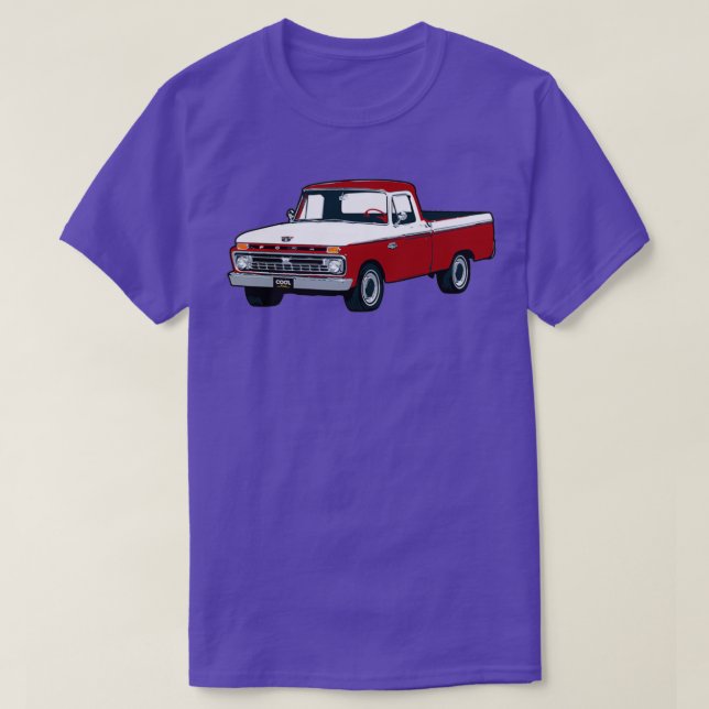 T-shirt 66 Camion blanc rouge F (Design devant)