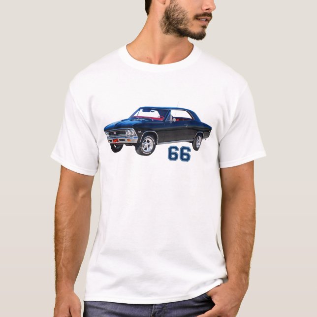 T-shirt 66 chemise de Chevy Chevelle solides solubles (Devant)