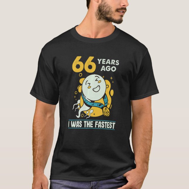 T-shirt 66e Anniversaire Hommes Humour Il Y A 66 Ans J'Éta (Devant)