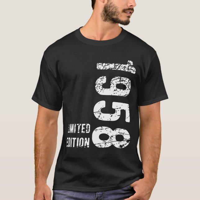 T-shirt 66e cadeau d'anniversaire 1958 Edition limitée 66  (Devant)