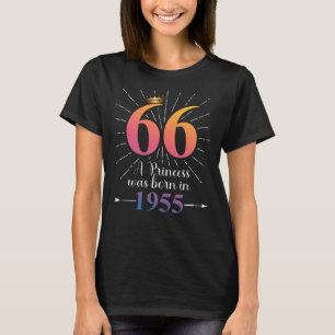 T-shirt 66e cadeau d'anniversaire 66 ans