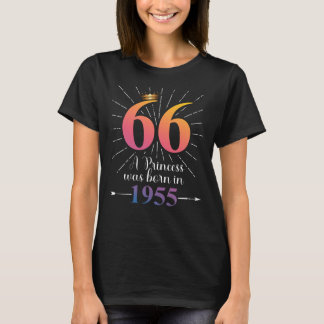 T-shirt 66e cadeau d'anniversaire 66 ans