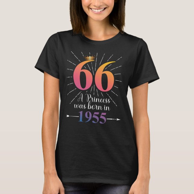 T-shirt 66e cadeau d'anniversaire 66 ans (Devant)